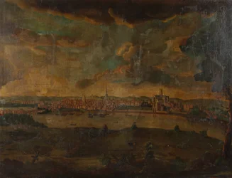 Ansicht von Worcester, ca. 1740